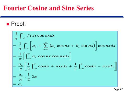 9.4: Fourier Sine and Cosine Series .